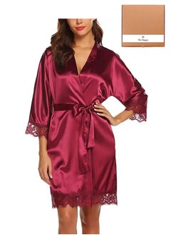 We Happy Ladies Nightwear Gown Satin Bathrobe Bridesmaid Short Kimono Sleepsuit  - Image 1