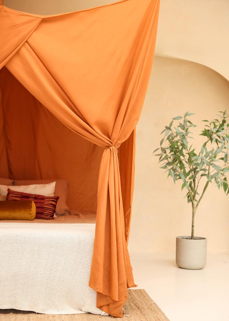 UB-STORE Caramel Bed Canopy for Queen and King-Sized Beds | Bedroom Decoration for Teens or Adults | Rectangular Shape Insect Netting | Mosquito Net in Multiple Colors and Sizes - Image 5