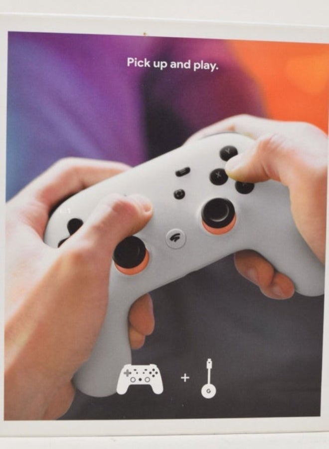 Google Stadia Game Controller, With Chromecast Ultra, Arcade Console Type, Built In Google Assistant, Wireless Ergonomic, Clearly White | GA00303-US - Image 3