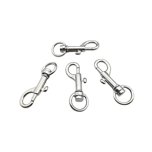 LuoQiuFa Flag Clips Swivel Snap Hooks, 4 Pcs Zinc Alloy 1.8 Inch Multifunctional Swivel Snap Hooks for Dog Leash Hook Boat Rope Keychain - Image 4