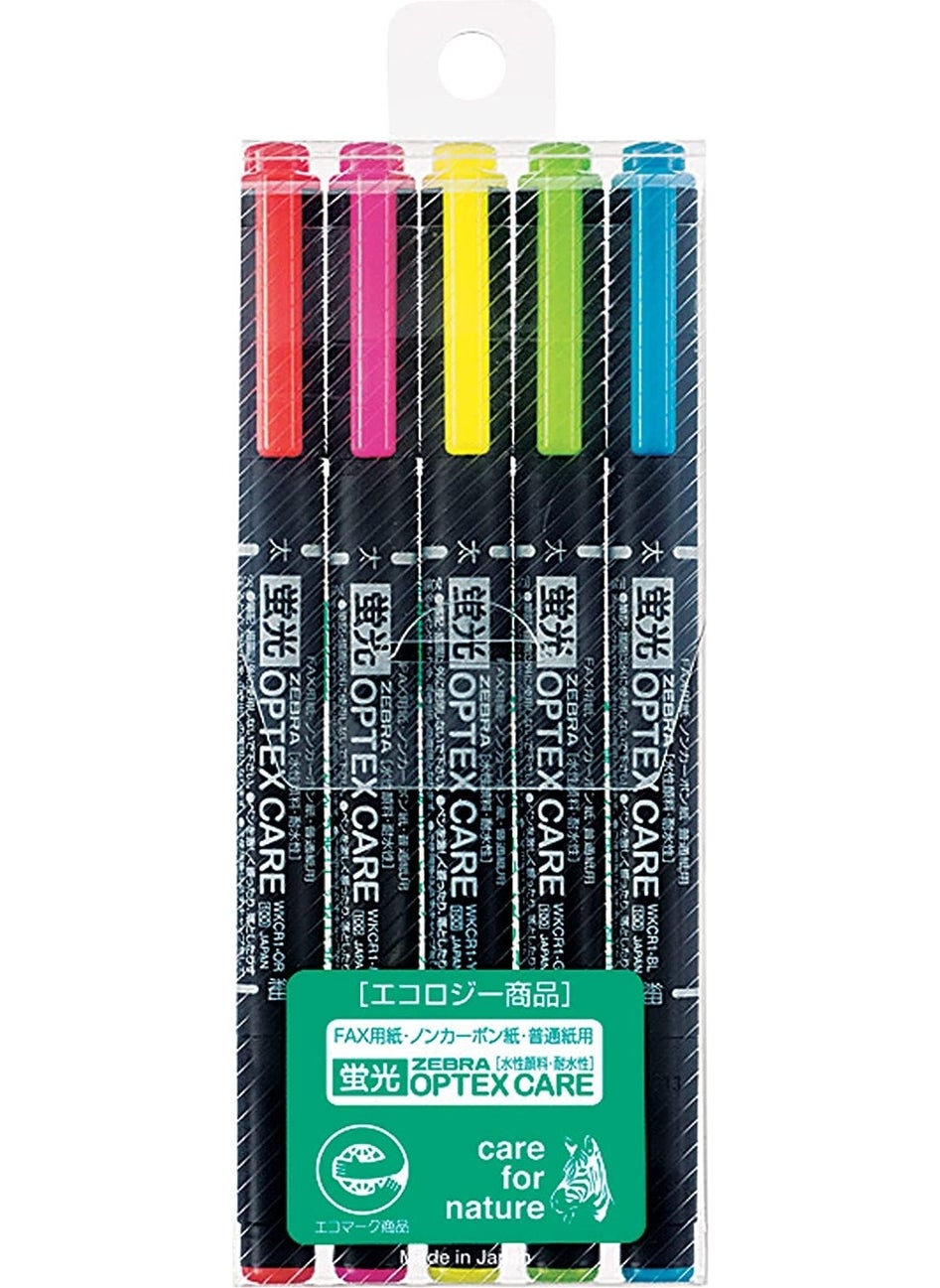 Zebra Optex Care Wkcr1-5 C Floorasan Marker (10-Color Set)