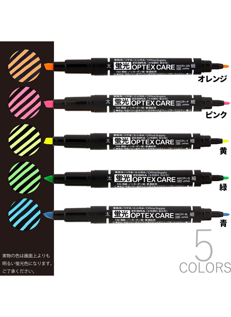Zebra Optex Care Wkcr1-5 C Floorasan Marker (10-Color Set)