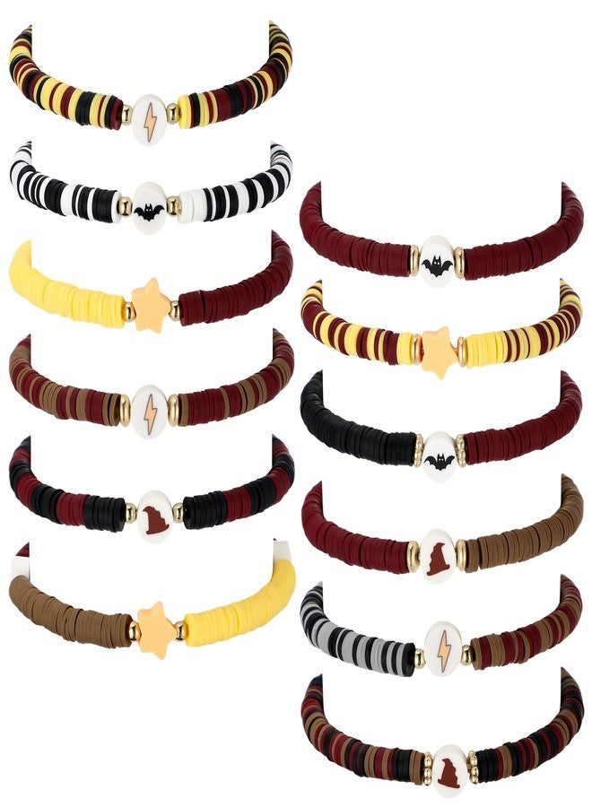 Landical 12 Pcs Wizard Birthday Party Supplies Favors Friendship Bracelet Set Adjustable Stretch Beaded Bracelets - Image 1