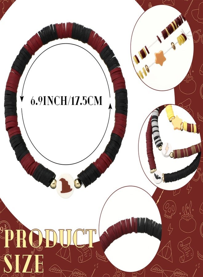 Landical 12 Pcs Wizard Birthday Party Supplies Favors Friendship Bracelet Set Adjustable Stretch Beaded Bracelets - Image 3