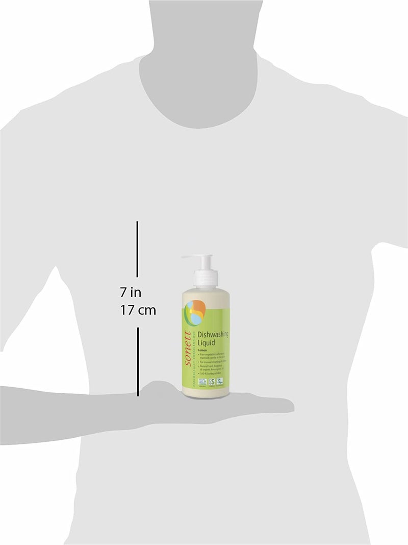 Sonett Organic Dishwashing Liquid Organic 100% Biodegradable (Lemon, 10 Fl.Oz (1 Count)) - Image 2