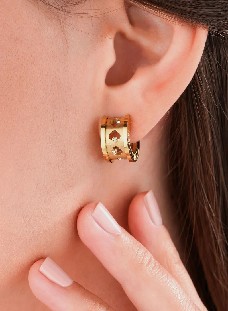 CERRUTI 1881 Chain Detailed Stud Earrings