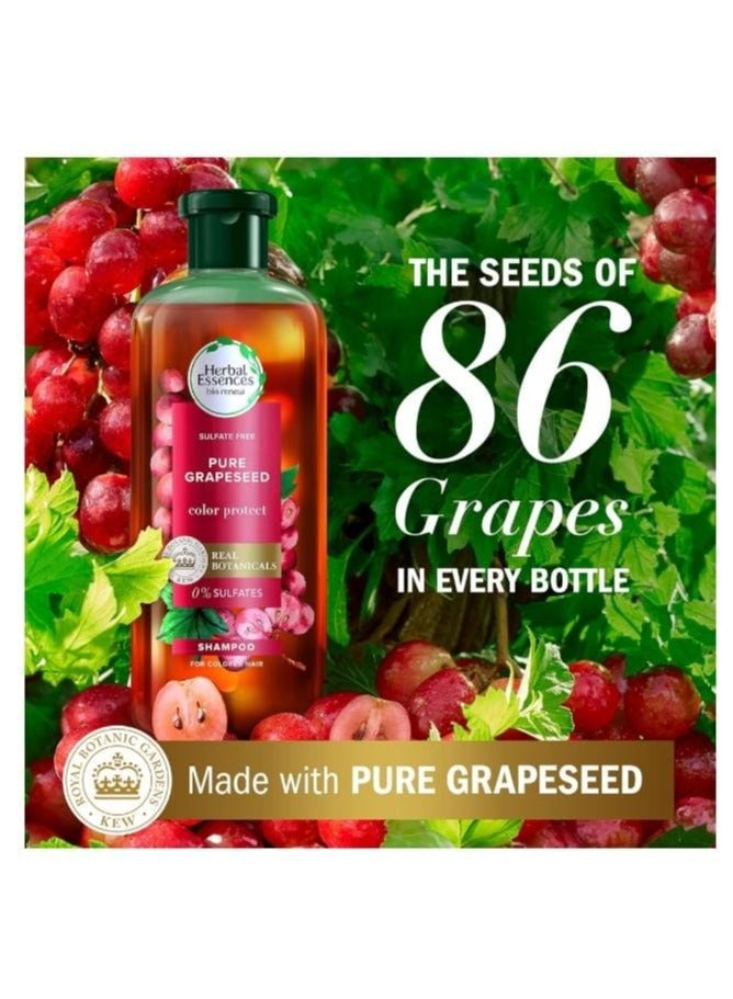 هربل إيسنسز هيربل اسينسيز شامبو وبلسم خالٍ من الكبريتات، مع بذور العنب الغنية بمضادات الأكسدة النقية المعتمدة، 400 مل + 400 مل - Image 3