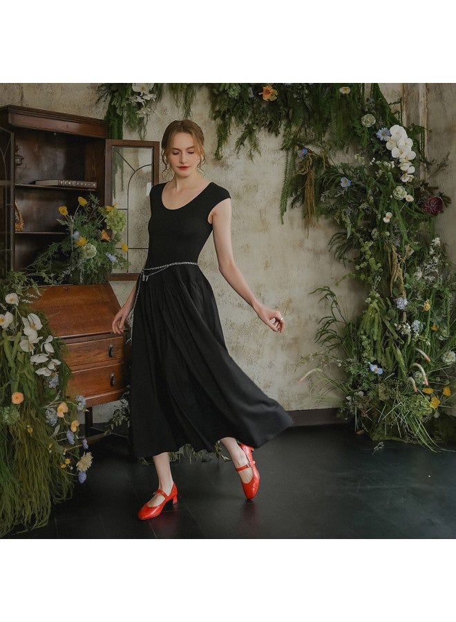 AME Ancient Grain Washed Horsehide Premium Minimalist Mary Jane Shoes 2025 One-strap Versatile Mid-heel Pumps For Women - Image 4