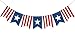 Uniwish American Flag Bunting Banner 4th of July Decorations Patriotic Stars and Stripes American Independence Day Indoor Outdoor Hanging Sign - Image 3