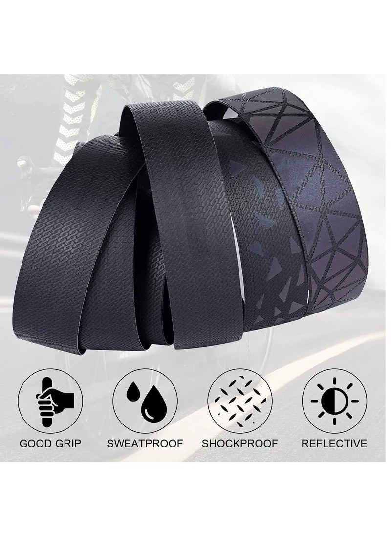 SYOSI Bicycle Handlebar Tape, Reflective Road Bike Handlebar Tape, Road Bike Handlebar Tape Anti-Slip Bicycle Handlebar Tape for Road Bikes and Bicycles, Handlebar Tape 2 Rolls  - Image 4