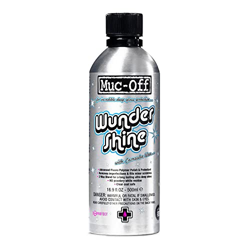 Muc Off Muc-Off Wundershine, 16.9 fl oz - High-Performance Car Polish, Motorcycle Polisher and Detailer - Bodywork and Metal Polish for Bikes, Motorbikes, Cars - Image 1