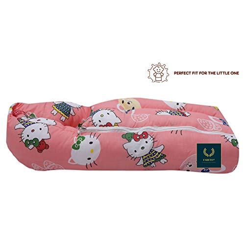Fareto Baby Sleeping Bag with Mattress(PI: Teddy)(0-6 Months) (Peach) - Image 3