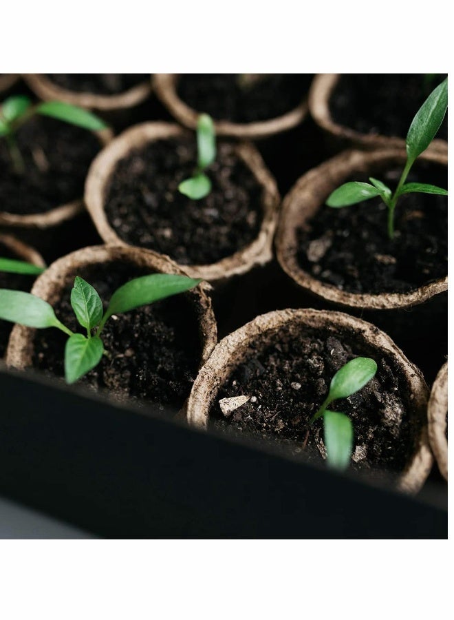 Generic Peat Pots Seed Starter Eco-Friendly Enhance Aeration with Plant Tags for Home Plant Starters Biodegradable Seedling Peat Pots for Plants Seed Starter, Indoor Planting Cups for Seedlings - Image 5