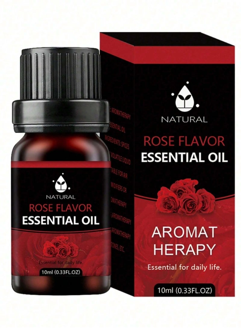 Essential Oil With Rose Scent 10ml -  Refreshing Aromatherapy Oil for Relaxation And Air Diffusers
