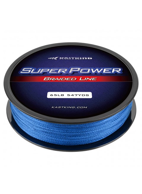 KastKing Superpower Braided Fishing Line,Ocean Blue,10 LB,327 Yds