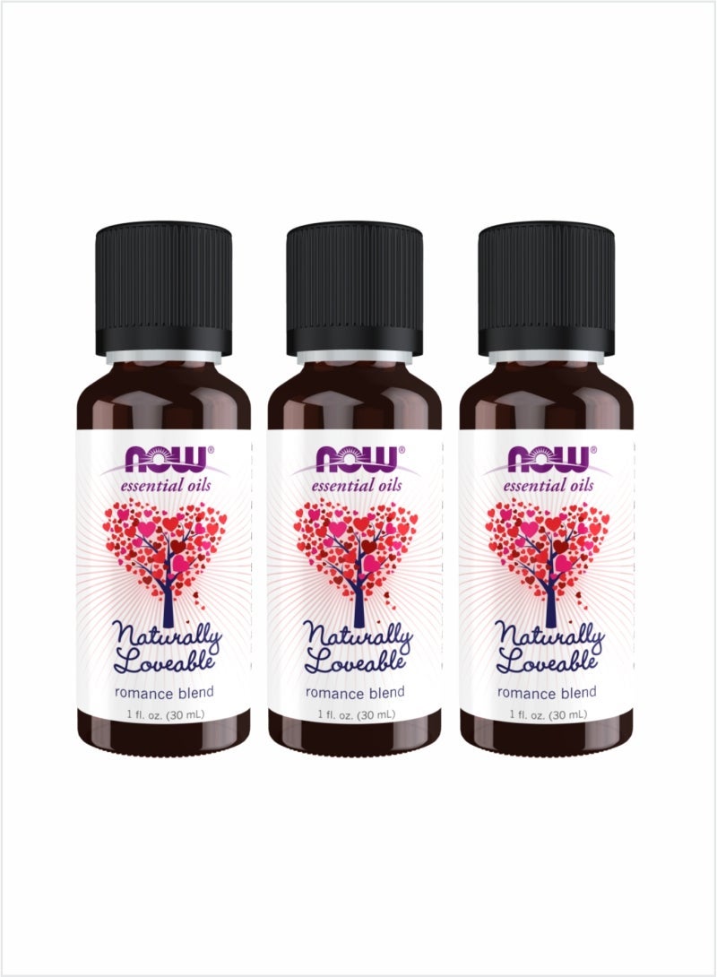 NOW Essential Oils Naturally Loveable Oil - Sweet & Uplifting, 30ml (Pack of 3)
