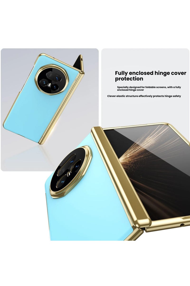 general Suitable for Honor Magic V5 electroplated matte phone case, hinge-enclosed foldable screen drop protection case, lightweight and durable outer shell. - Image 3