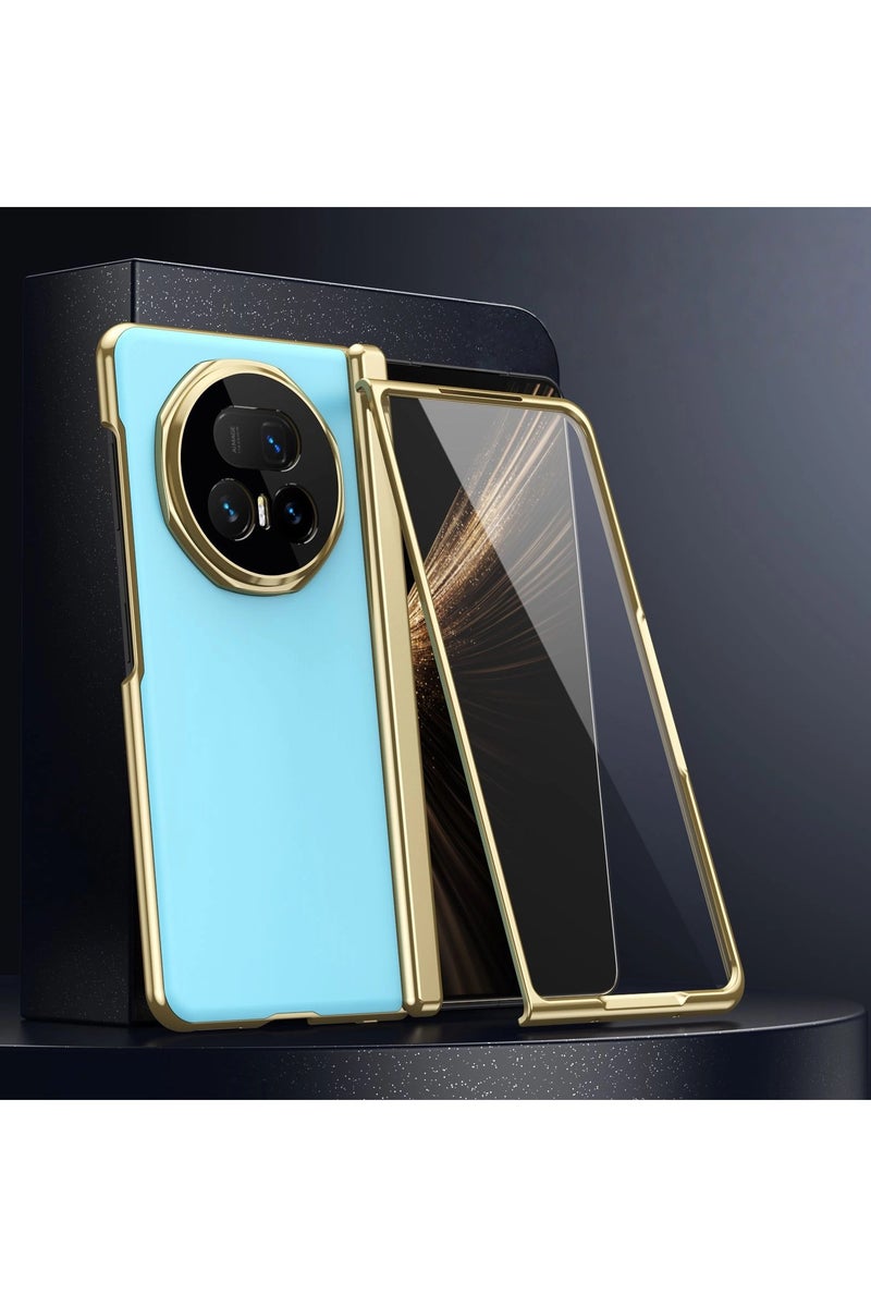 general Suitable for Honor Magic V5 electroplated matte phone case, hinge-enclosed foldable screen drop protection case, lightweight and durable outer shell. - Image 1