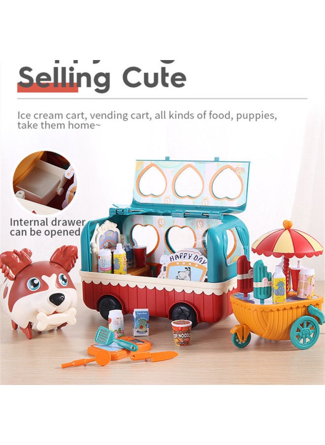 Kidsren's Cartoon Pet Dog Voice-activated Sensor Crawling Dog Artificial Electric Pet Toy Play House Gift Batch-Color:0252835 Spin Slide Music (voice Controlled Induction Dog) [window Box]  - Image 4