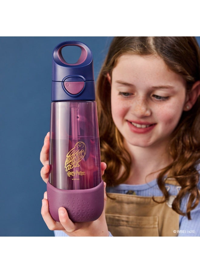 B.Box Big Kids Tritan™ Drink Bottle with Straw | Leakproof Push Button Lid | Ergonomic Triangle Grip | BPA-Free Reusable Water Bottle for School Kids | 600ml-Harry Potter - Image 4