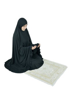 DAMAS COLLECTION Two Piece Islamic prayer dress women the Long - Prayer Clothes for Women - Prayer Abaya For women - Jilbab 2 piece, Umrah essentials for women - Prayer set  - Image 3