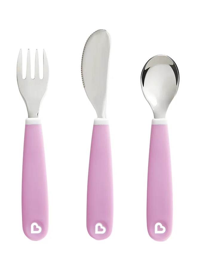 مونشكين Splash Fork Knife and Spoon  Pack of 1 Assorted Colors