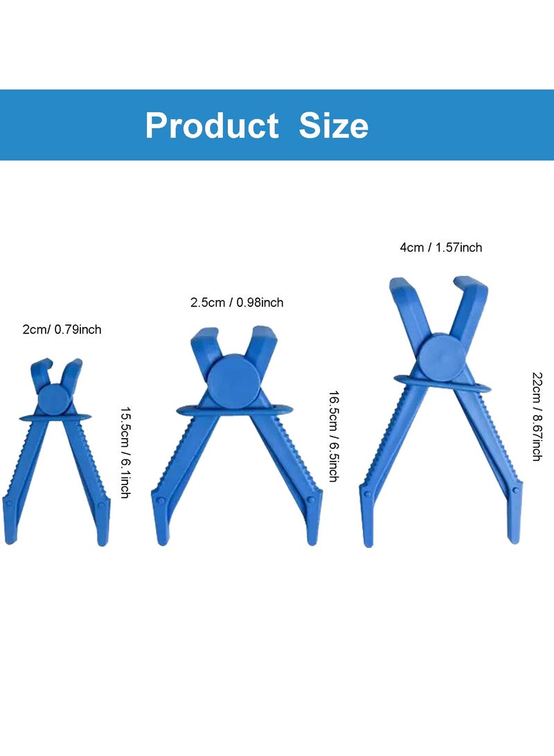 Generic Hose Pinch off Pliers Set, 3 Pack Plastic Hose Clamp Pliers Tool for Fuel Line, Automotive Coolant Hose Spring Clamps Tool, Radiator Hoses Coolant Hoses, Blue  - Image 2