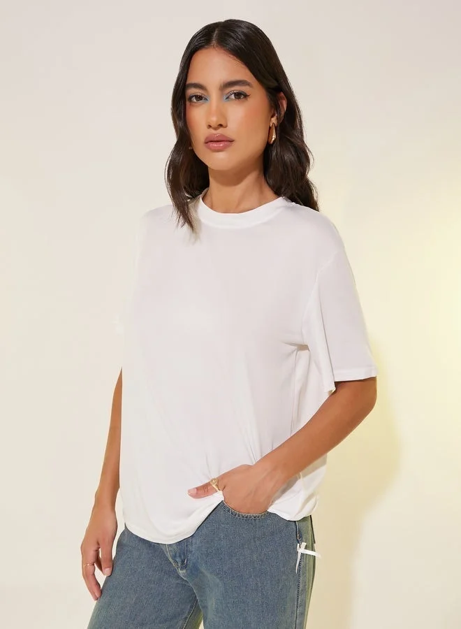 Take Two Graphic Print Round Neck T-Shirt