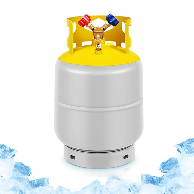 30 lb Recovery Tank with Y Valve - Durable HVAC Reclaim Cylinder
