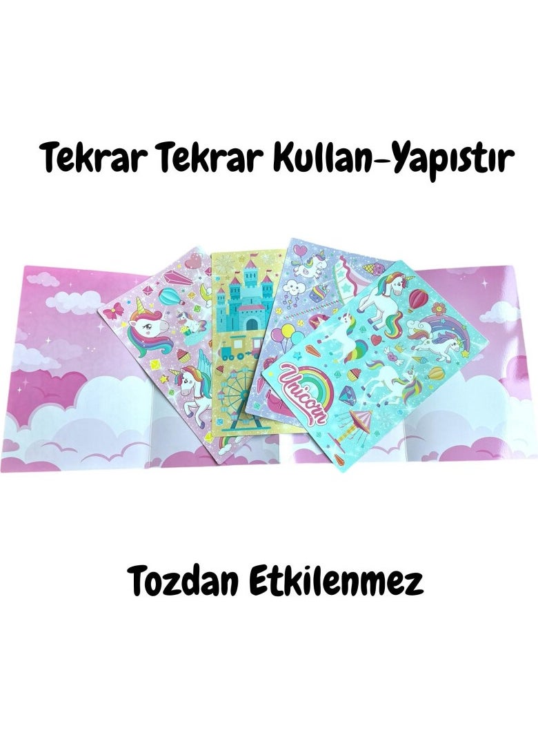 Bilmiş Çocuk Reusable Sticker Set Unicorns Book  - Image 5