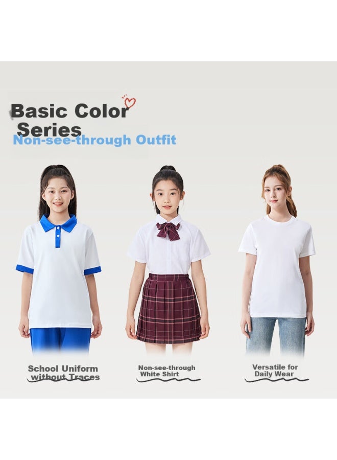 Long time companion Jiusuiban Children's Underwear, Girls' Spring And Summer Mesh Thin Bra, Puberty Training Bra For Older Children 8-10 Years Old, Sports Mid-length Vest - Image 4