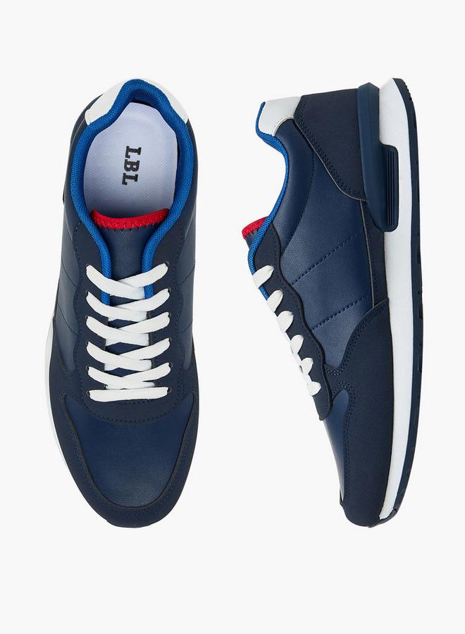LBL by Shoexpress Men's Colourblock Sneakers with Lace-Up Closure - Image 2