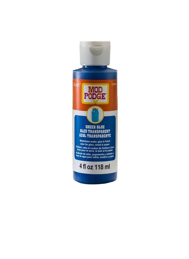 Mod Podge - Mod Podge Sheer Color 4oz Blue - Image 1