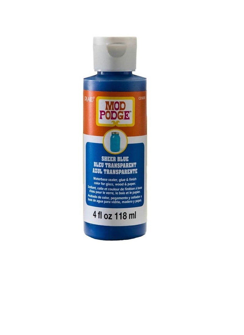 Mod Podge - Mod Podge Sheer Color 4oz Blue - Image 1