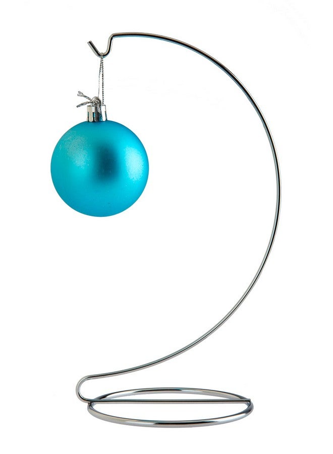 Creative Hobbies® 10 Inch Chrome Ornament Display Stands - Elegant Wire Hangers for Ornaments & Terrariums | Pack of 3 - Image 3