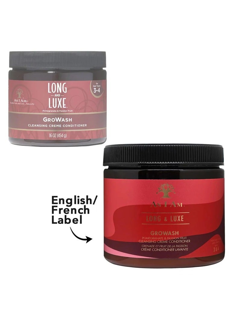 As I Am Long And Luxe Growash Cleansing Creme Conditioner 454g - Image 2