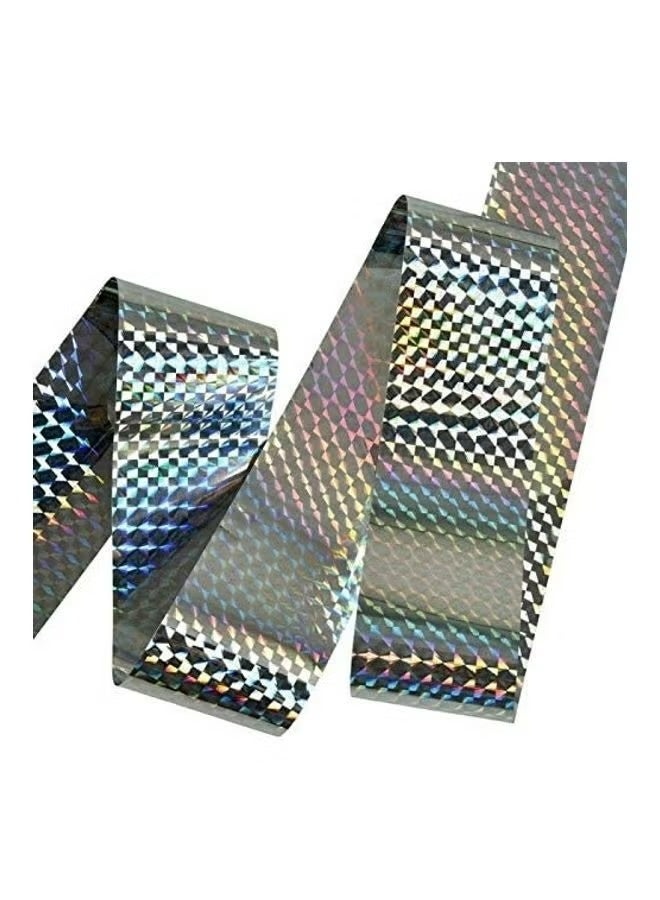 شريط عاكس لصد الطيور متعدد الألوان، جهاز عاكس مثبّت للطرد 2.4 سم × 80 متر - Image 4
