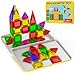 Anyeve 46PCS Mini Magnetic Tiles Magnetic Tiles Travel Set with Case STEM Educational Building Set Construction Toys for Kids Ages 3 Portable Building Toys for Toddlers Boys Girls Birthday Gift - Image 3