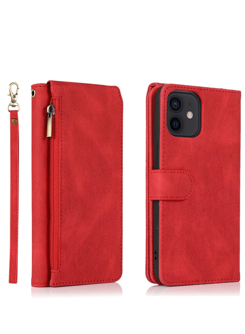 Loquat Suitable For iPhone Wallet Type Solid Color Mobile Phone Leather Case - Image 1