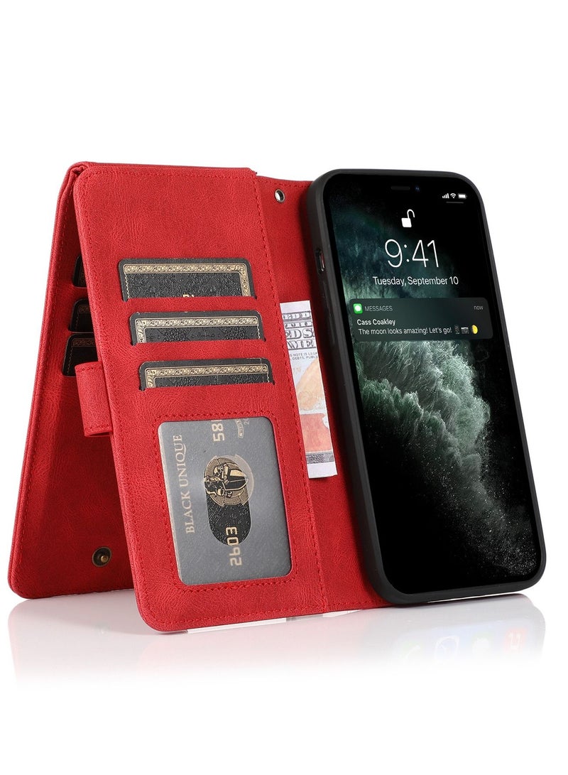 Loquat Suitable For iPhone Wallet Type Solid Color Mobile Phone Leather Case - Image 2