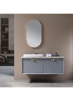 DANUBE HOME Milano Luxury And Modular Desti Vanity With Mirror Frame With Wash Basin And Large Storage Space 1200X490X480Mm 2 Pieces /Set  - Image 3