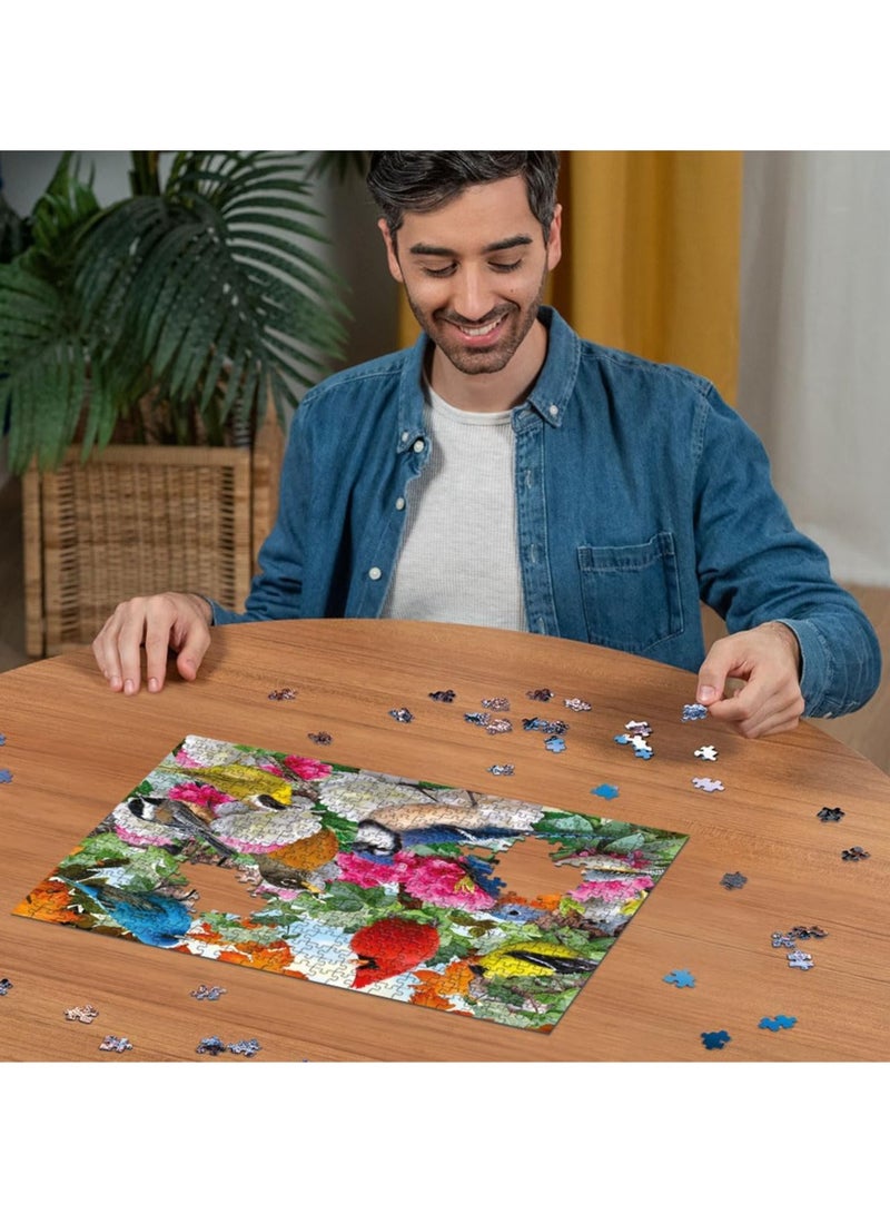 Ravensburger لعبة بازل طيور الحديقة من رافنسبورجر - 500 قطعة بازل للأعمار المختلفة مع رسومات طيور ملونة في حديقة خلابة، جودة ممتازة مع قطع تتناسب بشكل مثالي للمتعة والاسترخاء | 12000147-8 - Image 3