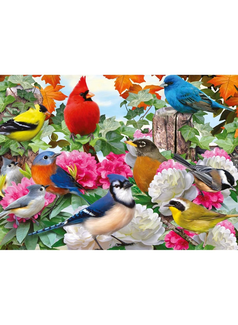 Ravensburger لعبة بازل طيور الحديقة من رافنسبورجر - 500 قطعة بازل للأعمار المختلفة مع رسومات طيور ملونة في حديقة خلابة، جودة ممتازة مع قطع تتناسب بشكل مثالي للمتعة والاسترخاء | 12000147-8 - Image 2