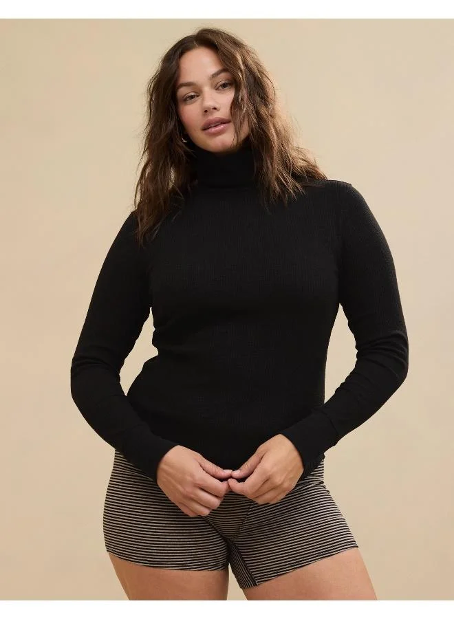 Aerie Aerie Essential Turtleneck Layering T-Shirt
