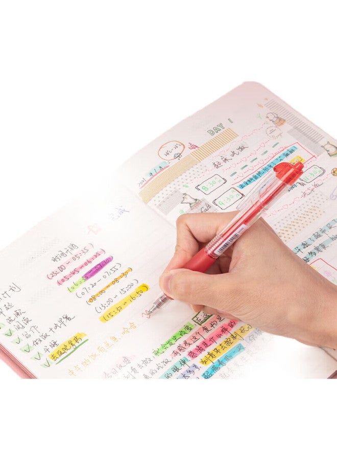 Deli Colorful Retractable Gel Pens, 12 Colors, 0.5Mm Bullet Tip, Student Gel Pens, Signing Pens, 12 Pens/Box, Sa502 - Image 3