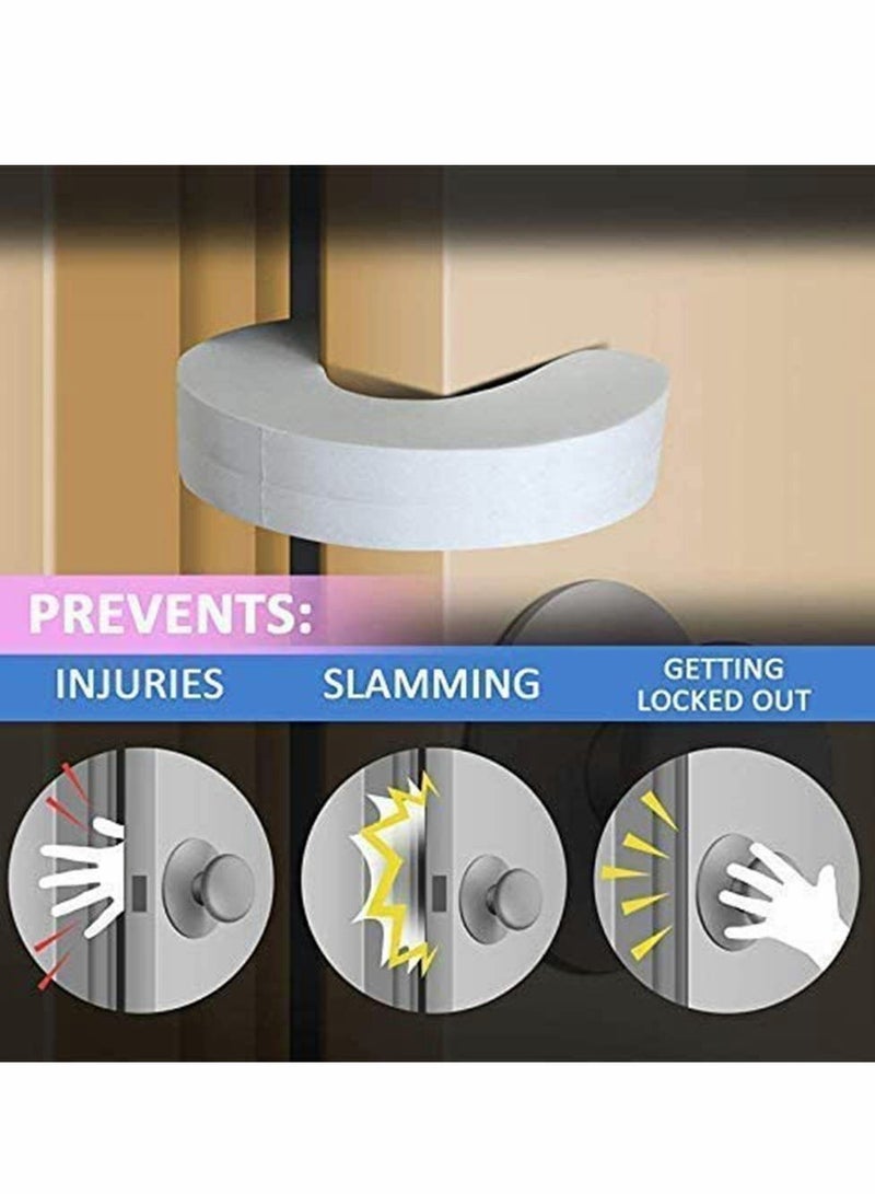 SOLARAE Door Finger Guards,  Foam Pinch Door Guard Upgrade Version To Prevents Children Baby Finger Pinch Injuries Child Safety Soft Door Finger Guards Foam Door Stopper Getting Locked in Room, 6 Pack - Image 2