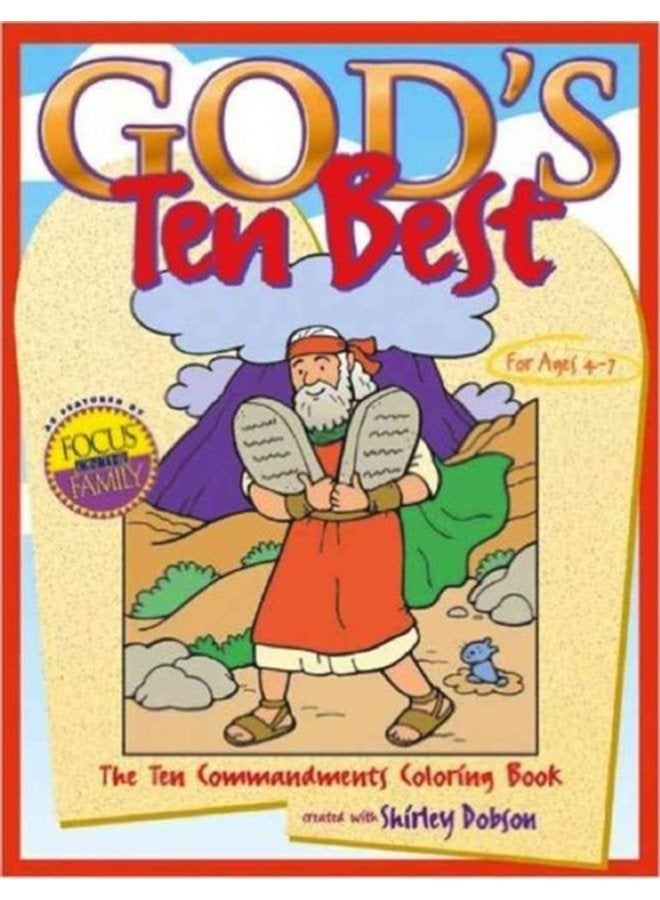 God s Ten Best The Ten Commandments Colouring Book - Paperback