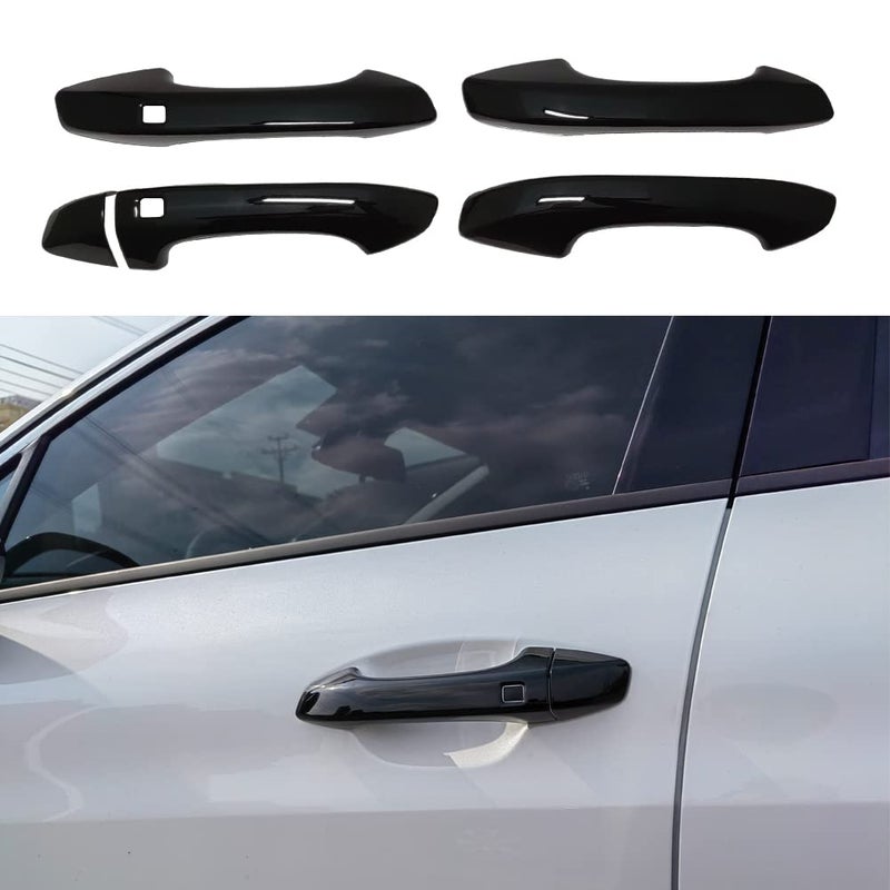 AOKIO ABS Glossy Black Exterior Door Handle Cover Trim for Kia K5 Accessories 2020 2021 2022 2023 2024 2025 with Smart Keyhole (Not for Optima 2015-2019) - Image 1