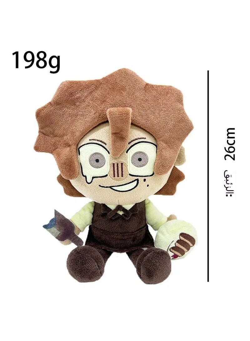 Rody Dead Plate plush Brown Big Head Plush Toy Game Peripherals Doll, Soft Hug Plush Toy, Children's Birthday Holiday Gifts - Image 2