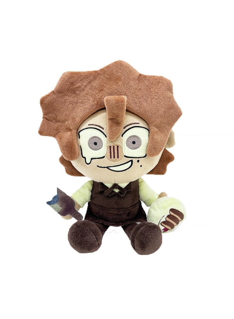 Rody Dead Plate plush Brown Big Head Plush Toy Game Peripherals Doll, Soft Hug Plush Toy, Children's Birthday Holiday Gifts - Image 1